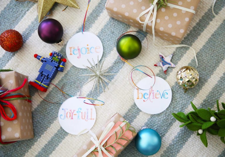 handmade ornaments from free printables