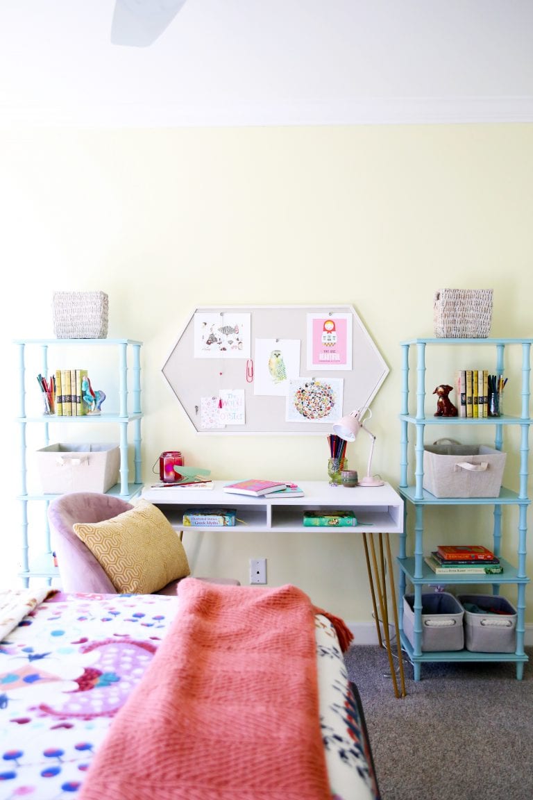 girls room makeover: simple elements for a big impact