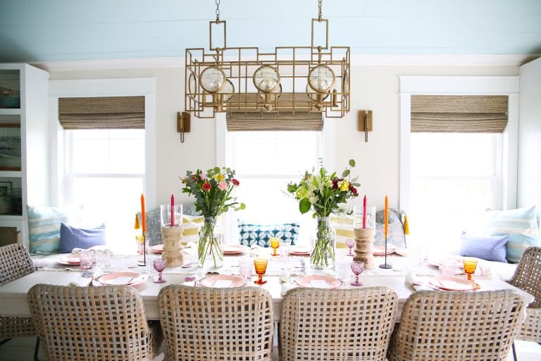 easy valentines day tablescape