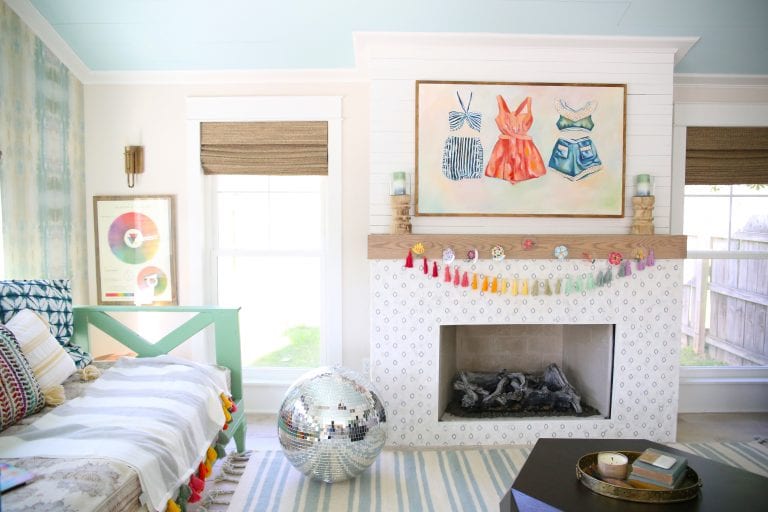 colorful spring garland