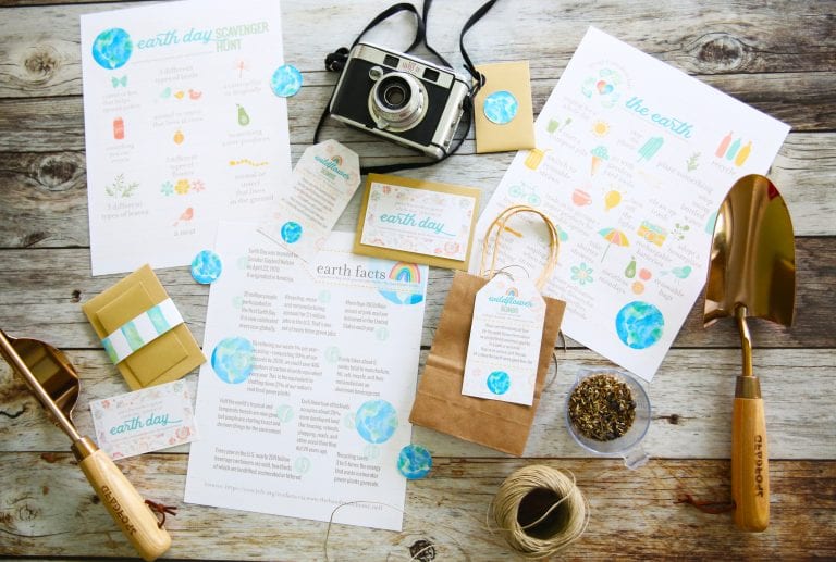 free earth day printables and family activities