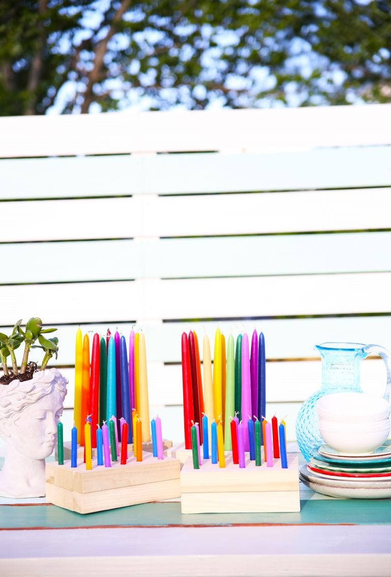 diy outdoor candle holder