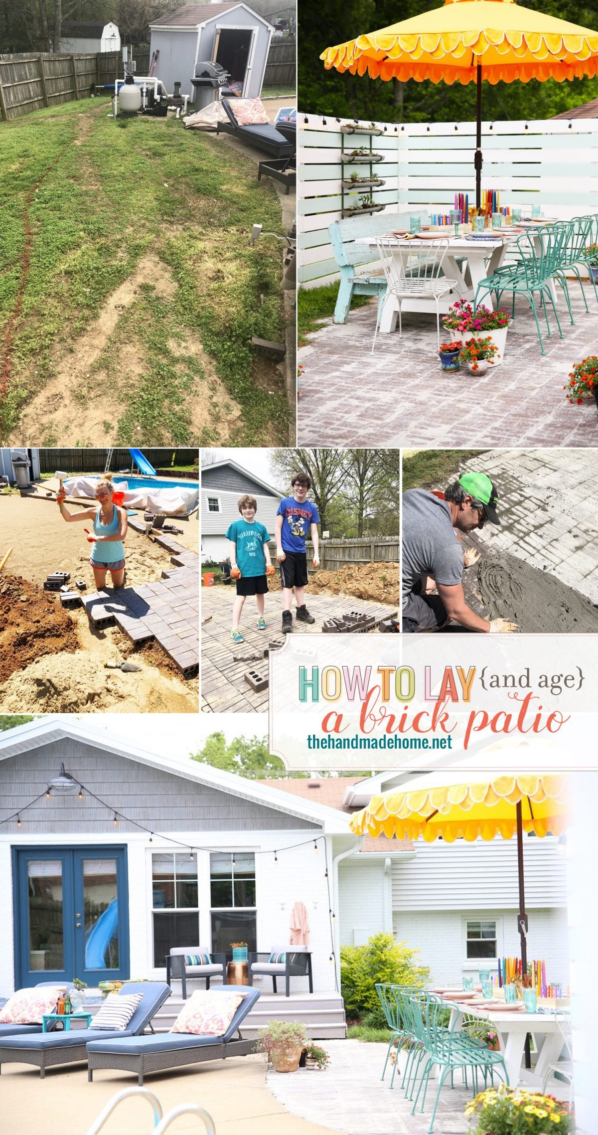 how to lay a brick patio
