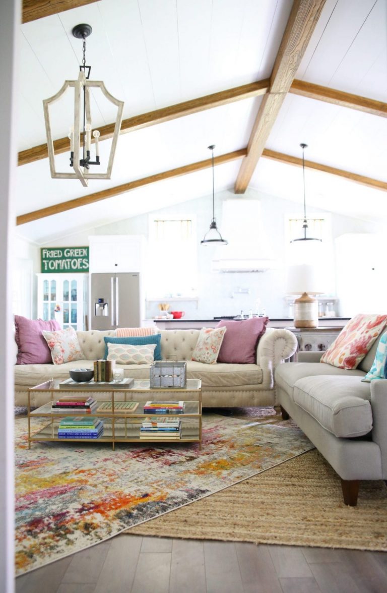 beach house project: living room + kitchen