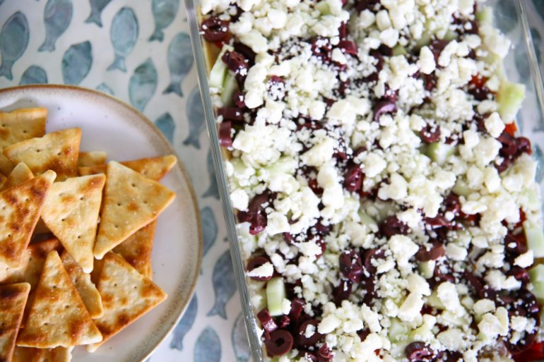 layered greek dip