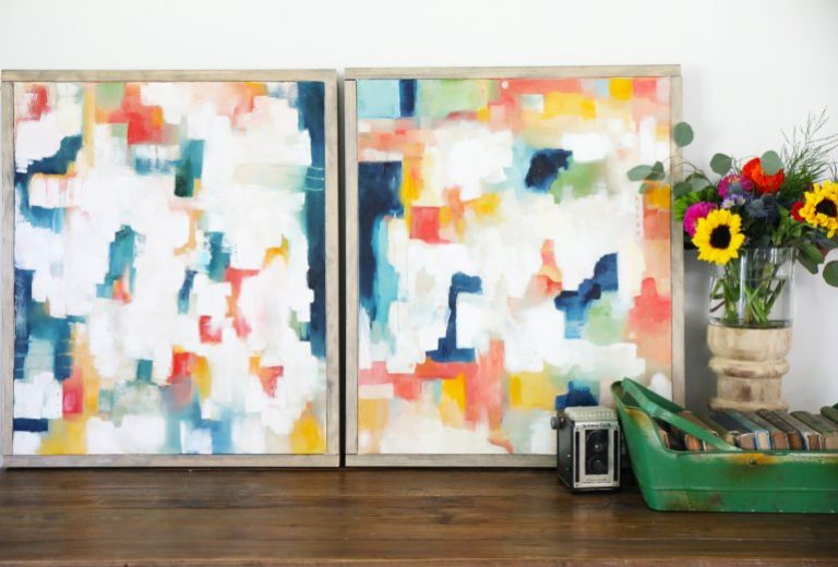 diy abstract art – our best tips {and a freebie!}