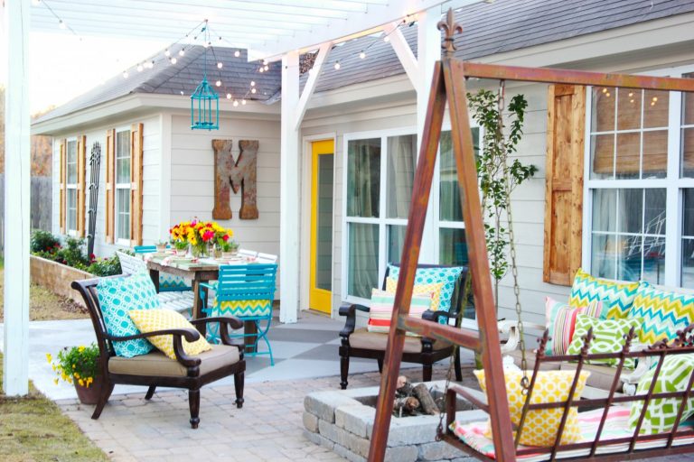 how to install a fire pit and patio