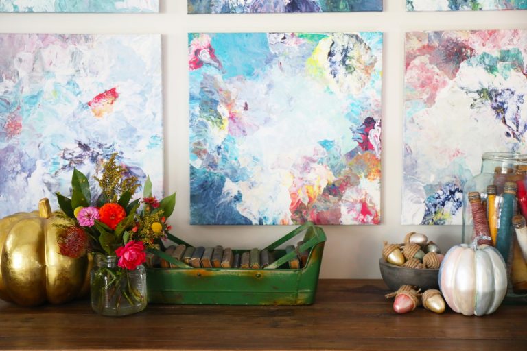 easy diy metallic acorns