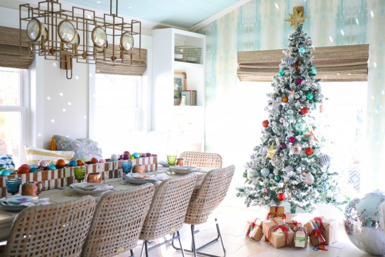 colorful eclectic christmas tree