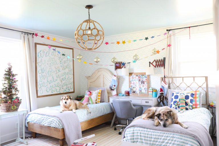 colorful star garland