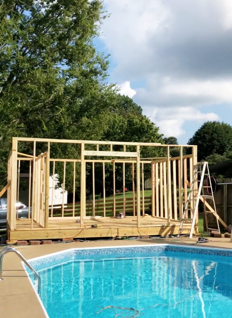 how to build a cabana: the framing