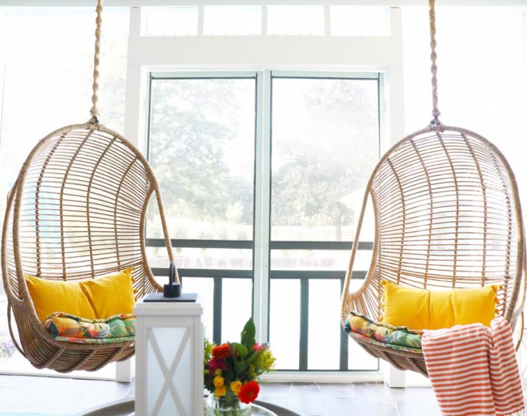 how to cover porch swing chains