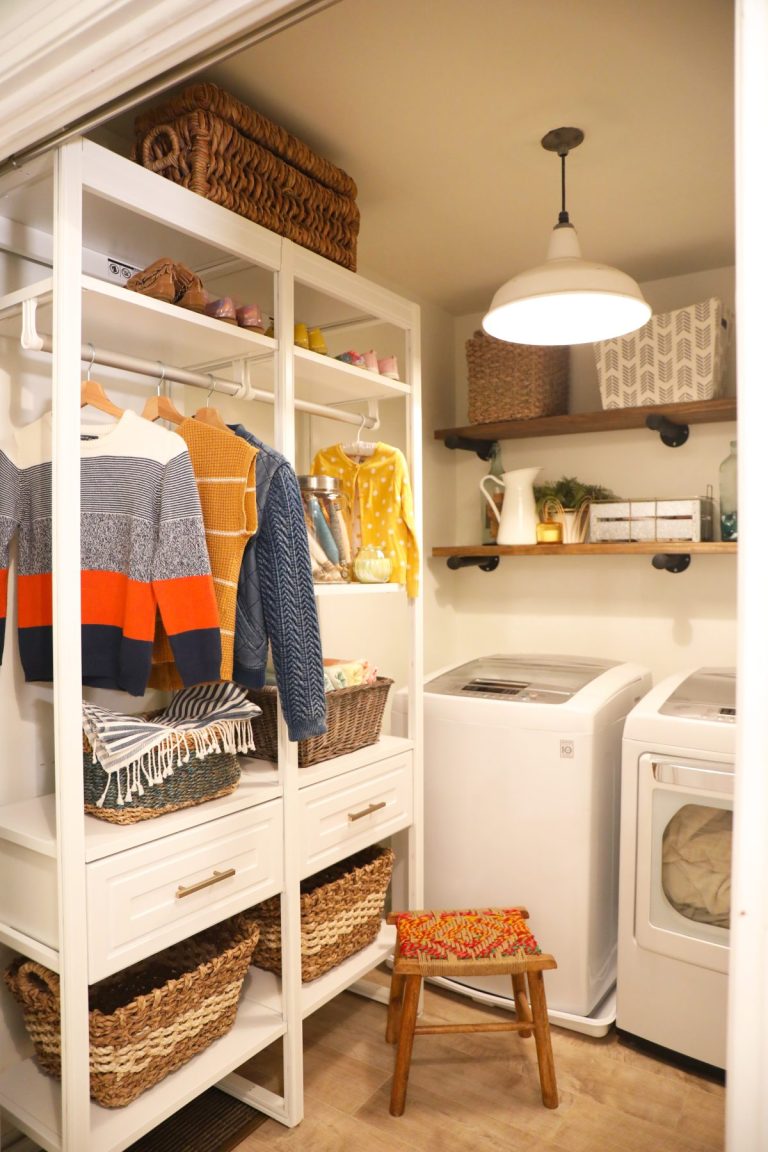 laundry room makeover with closets by liberty