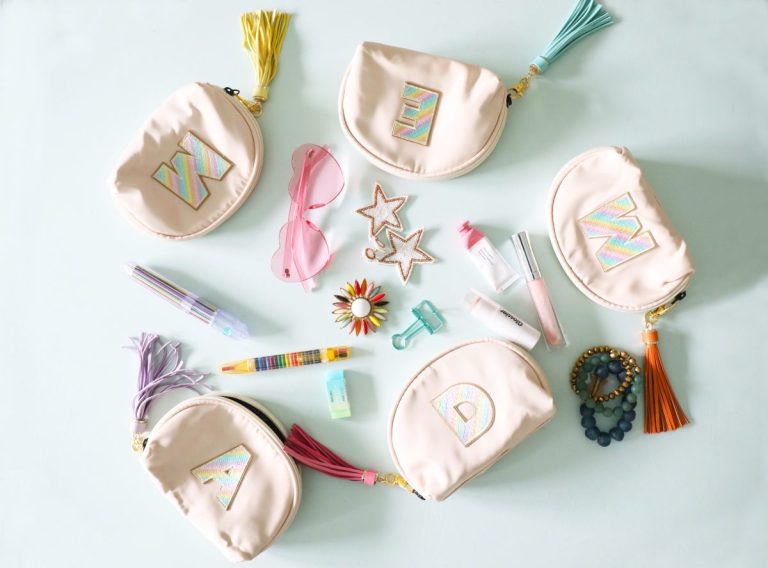 diy monogram pouches