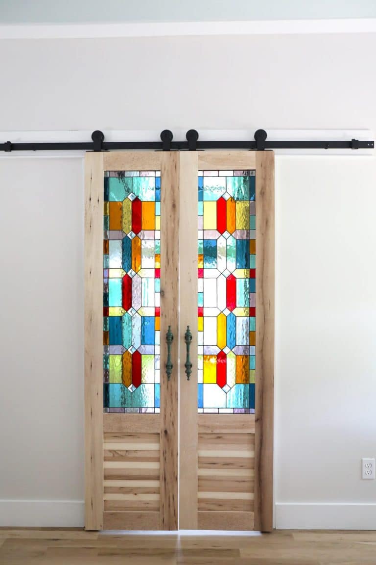 how to build stained glass doors