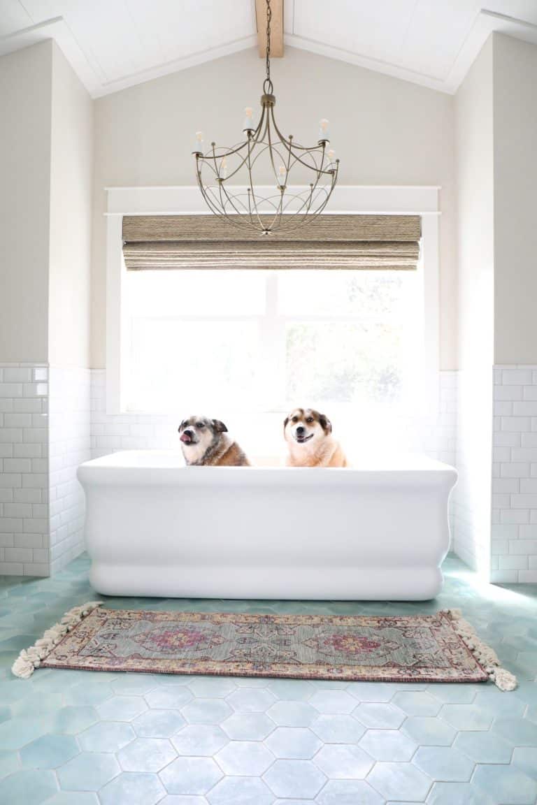 classic freestanding tub {bathroom sneak peek!}