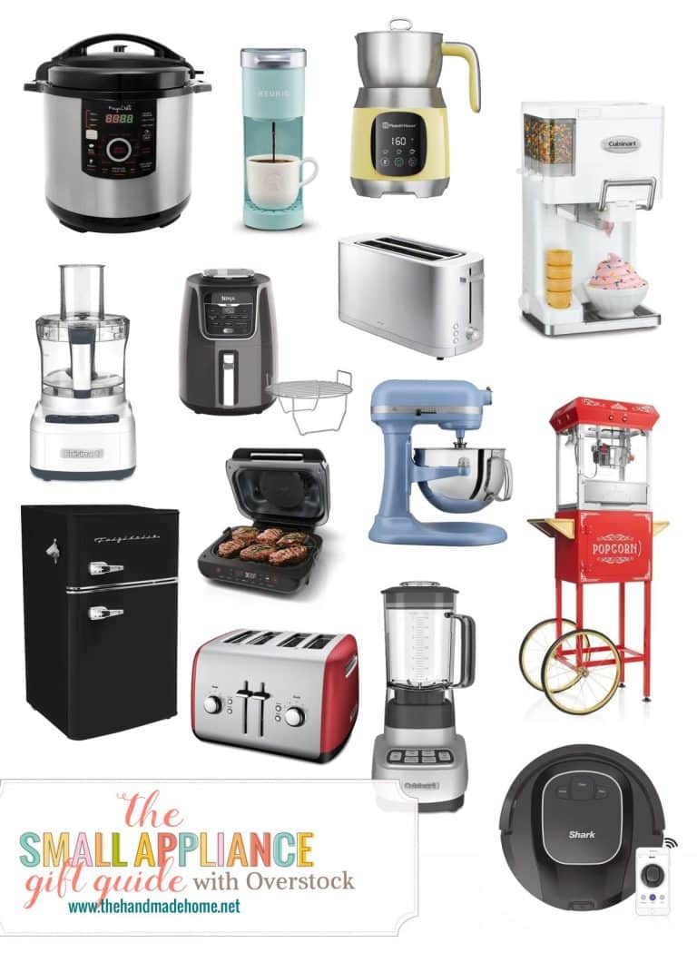 the small appliance gift guide with overstock
