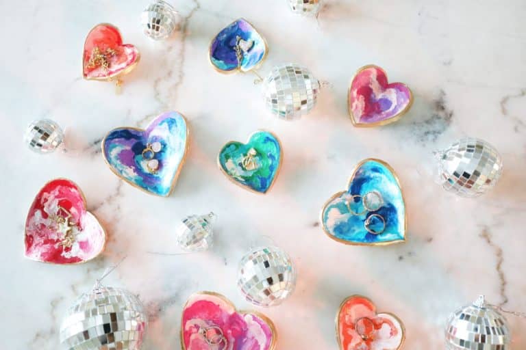diy heart trays