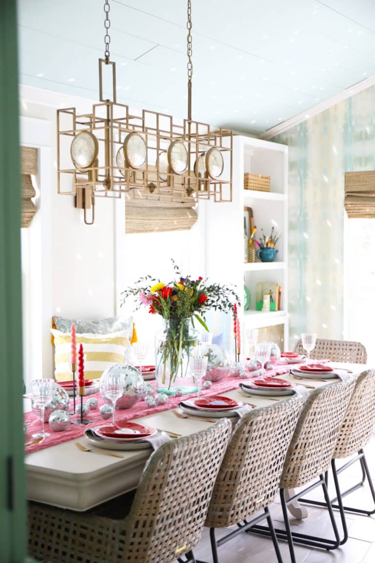 a simple valentine’s tablescape
