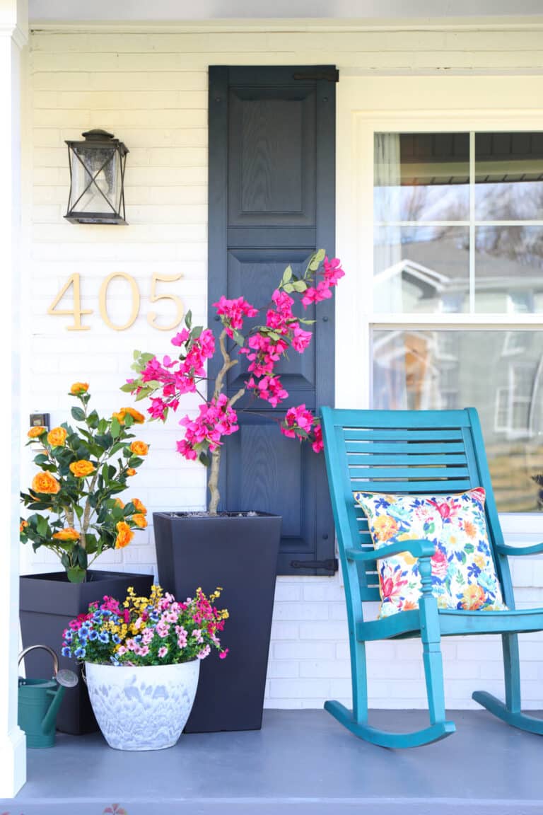 easy ideas for a spring porch