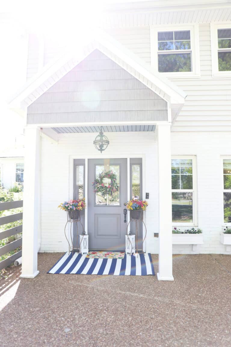 easy small porch makeover